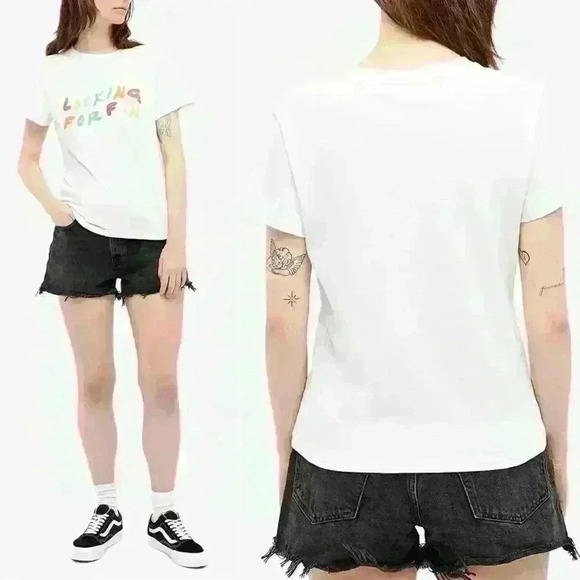 RE/DONE Looking for Fun Print Baby Tee - Picture 16 of 16